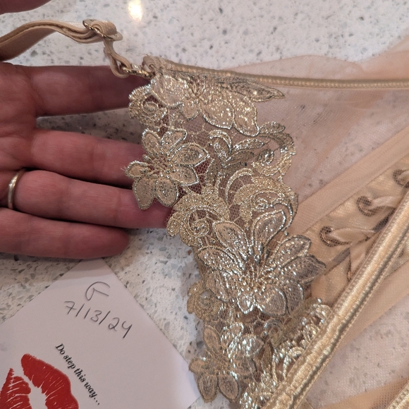 Rare Honey Birdette Amelie Gold Corset S - Picture 8 of 10